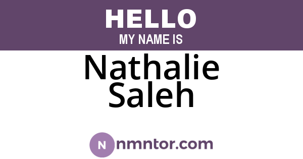 Nathalie Saleh