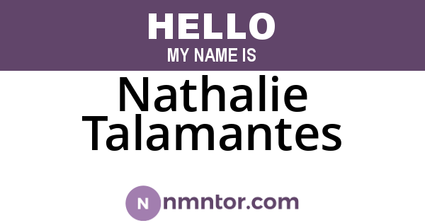 Nathalie Talamantes