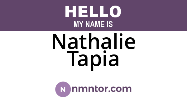 Nathalie Tapia