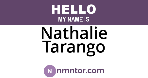 Nathalie Tarango