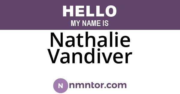 Nathalie Vandiver