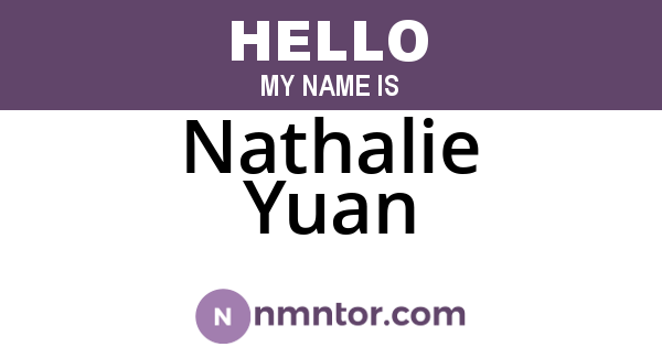 Nathalie Yuan