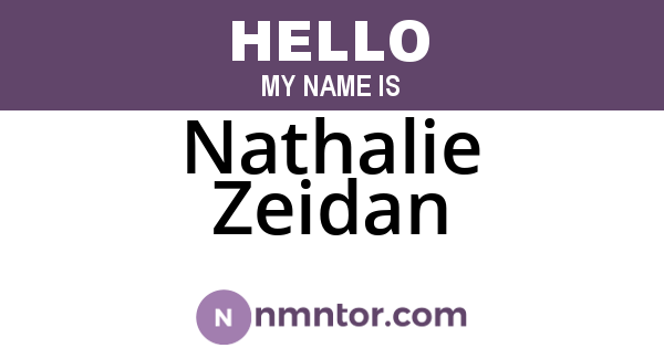 Nathalie Zeidan