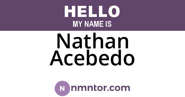 Nathan Acebedo