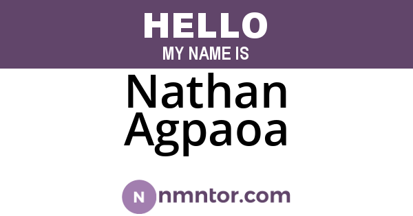 Nathan Agpaoa