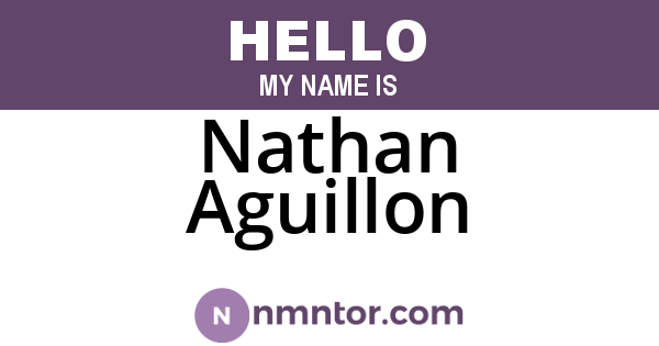 Nathan Aguillon