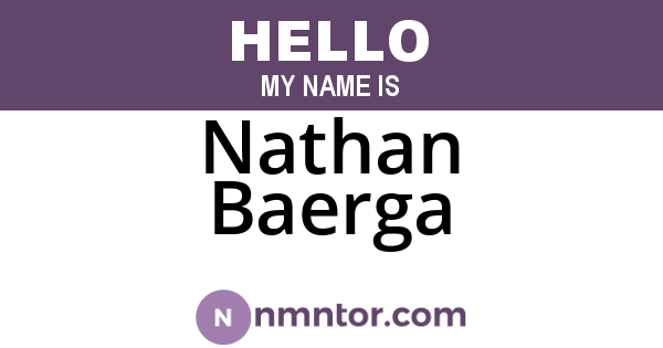 Nathan Baerga
