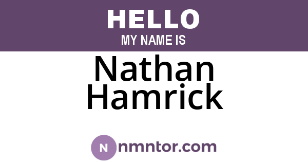 Nathan Hamrick