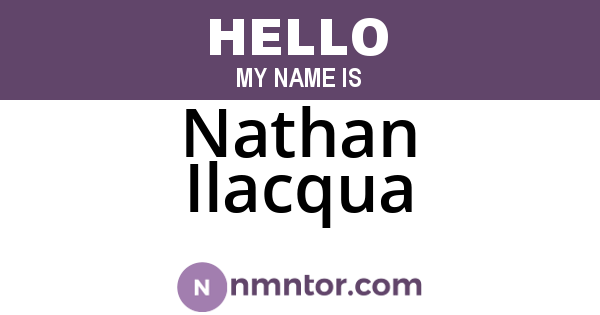 Nathan Ilacqua