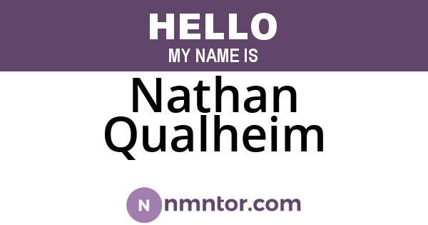 Nathan Qualheim