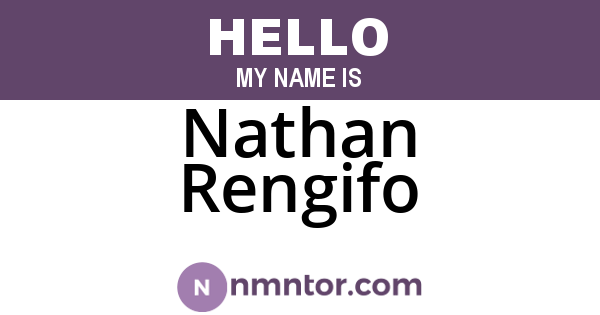 Nathan Rengifo