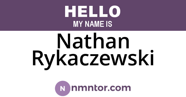 Nathan Rykaczewski