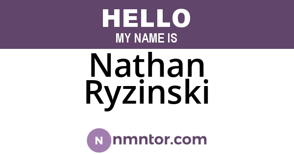 Nathan Ryzinski