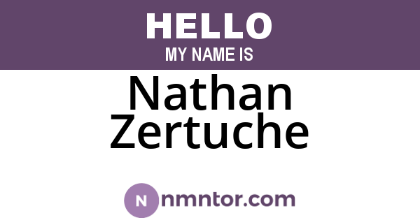 Nathan Zertuche