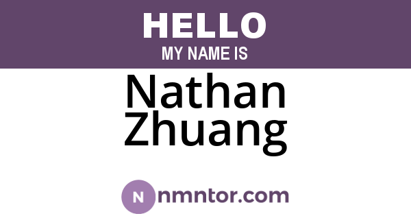 Nathan Zhuang