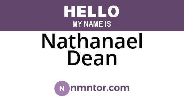 Nathanael Dean