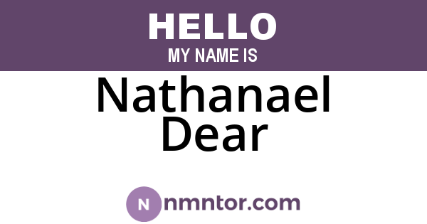 Nathanael Dear