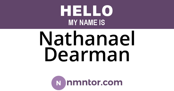 Nathanael Dearman