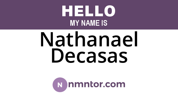 Nathanael Decasas