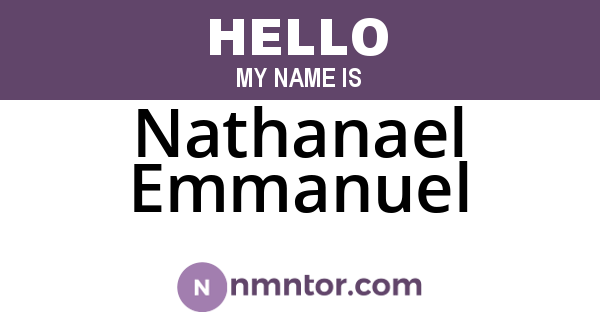 Nathanael Emmanuel