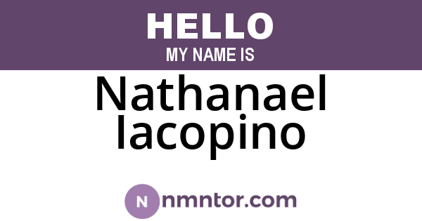 Nathanael Iacopino