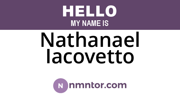 Nathanael Iacovetto