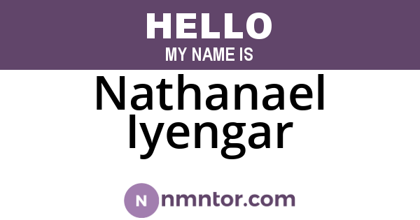 Nathanael Iyengar