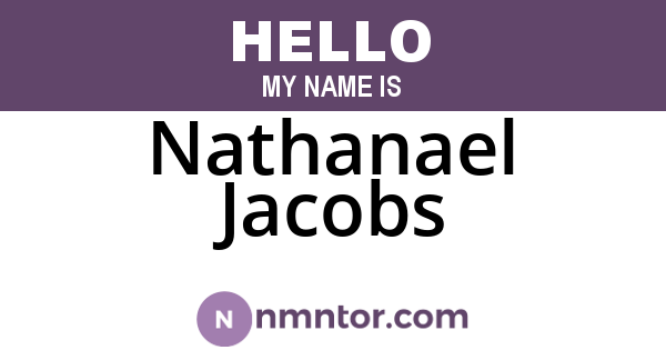 Nathanael Jacobs