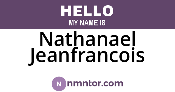 Nathanael Jeanfrancois