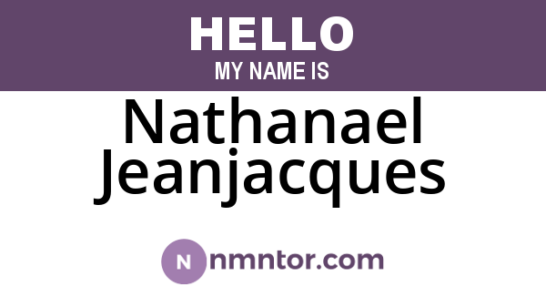 Nathanael Jeanjacques