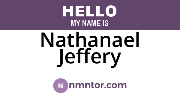 Nathanael Jeffery