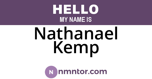 Nathanael Kemp
