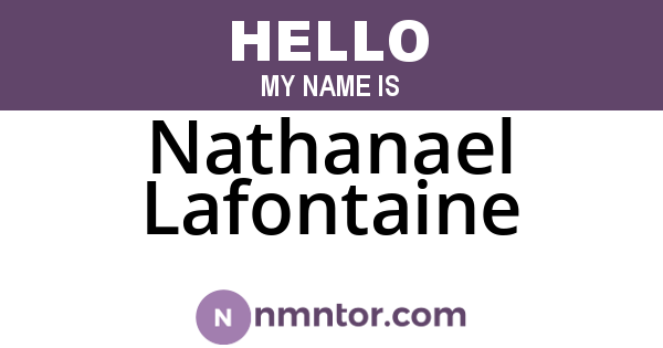 Nathanael Lafontaine