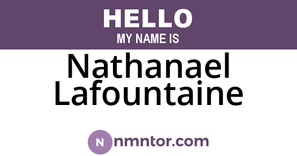 Nathanael Lafountaine