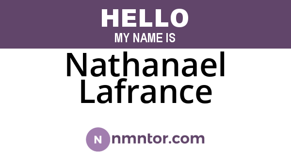 Nathanael Lafrance