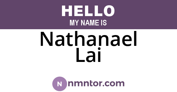 Nathanael Lai