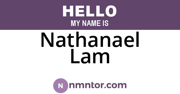 Nathanael Lam