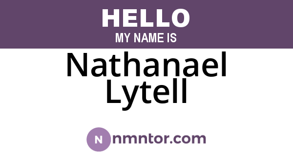 Nathanael Lytell