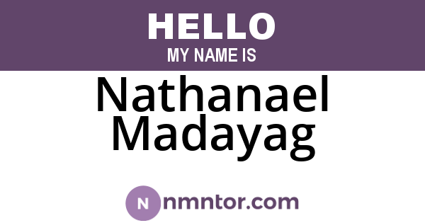 Nathanael Madayag