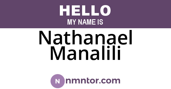 Nathanael Manalili