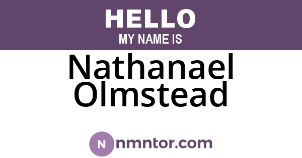 Nathanael Olmstead