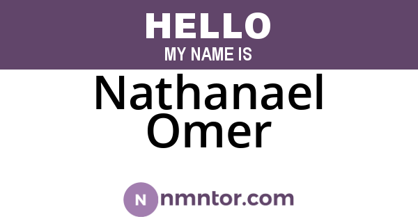 Nathanael Omer