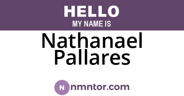 Nathanael Pallares