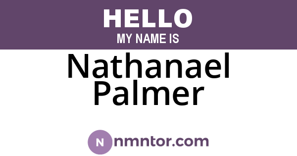 Nathanael Palmer