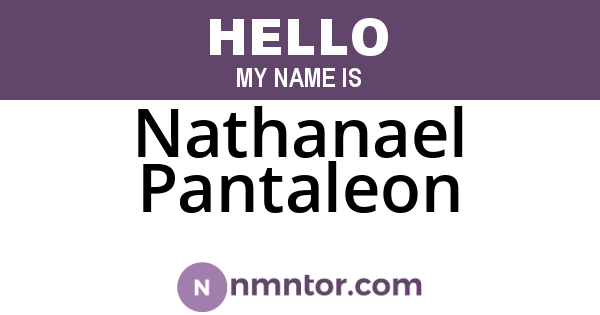 Nathanael Pantaleon