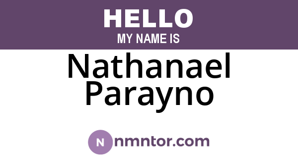 Nathanael Parayno