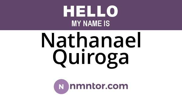 Nathanael Quiroga