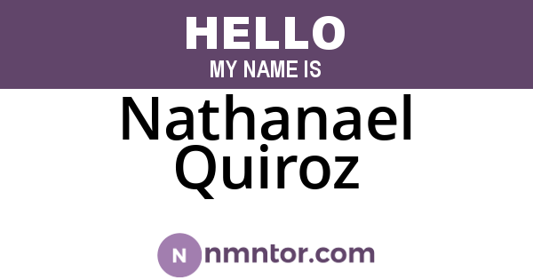 Nathanael Quiroz