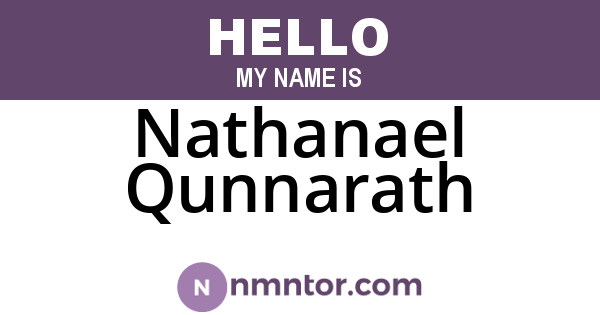 Nathanael Qunnarath