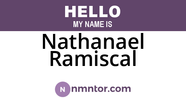 Nathanael Ramiscal